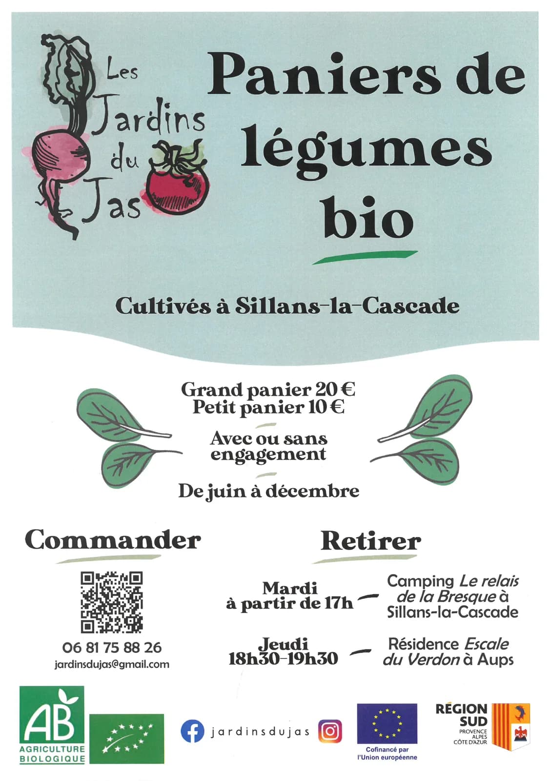 Vente de paniers de légumes bio
