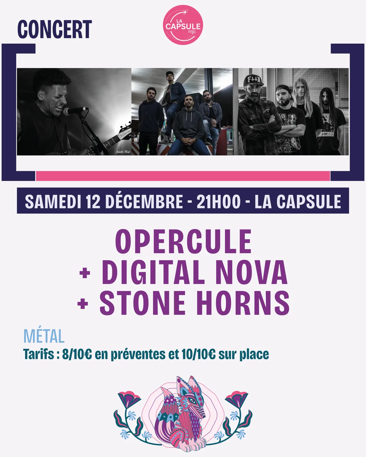 Soirée métal : Opercule, Digital Nova et Stone Horns