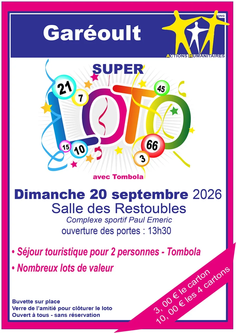 Loto avec tombola