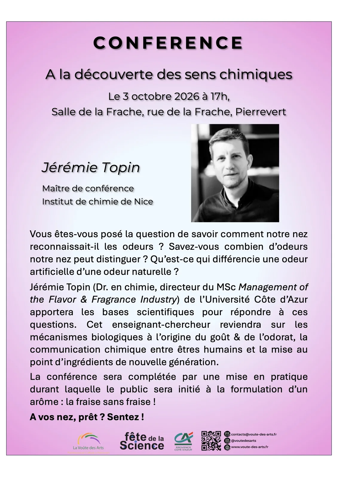 A la découverte des sens chimiques